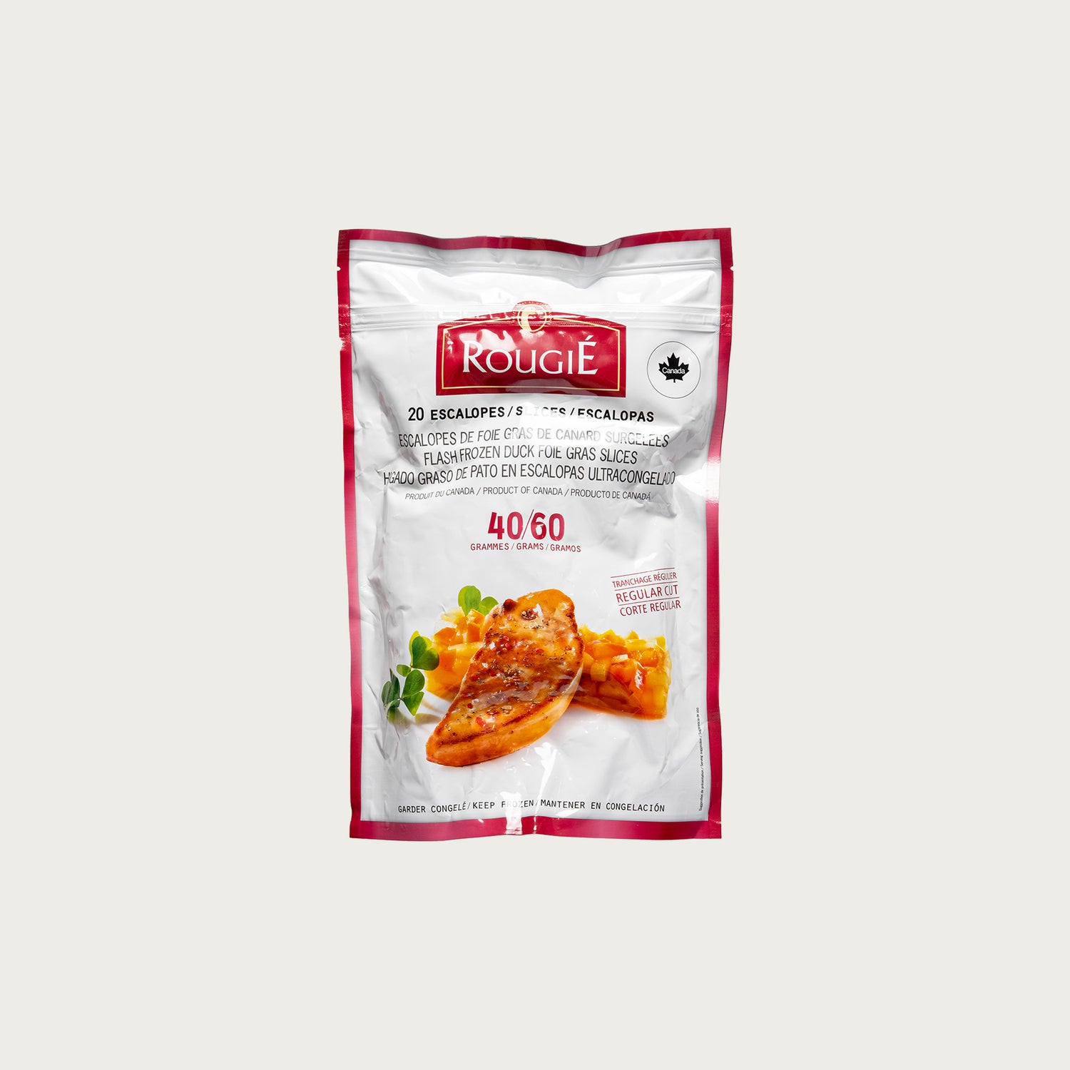 Duck Foie Gras Slices Flash Frozen